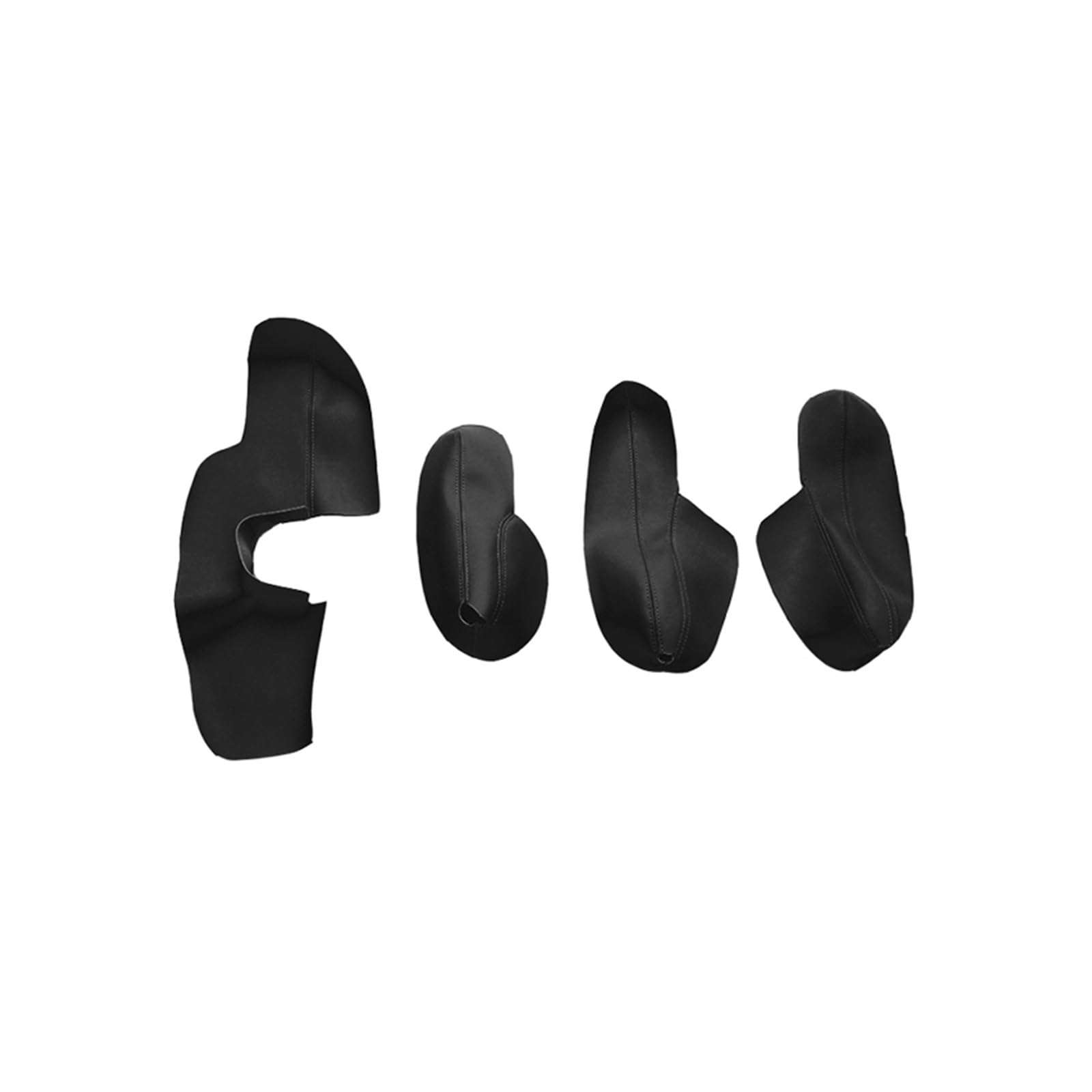 ASDDLLNN Door Grab Pull Handle Inner for VW for Touran 2006-2015 Car Door Panel Armrest Microfiber Leather Cover(Door Armrest Black)