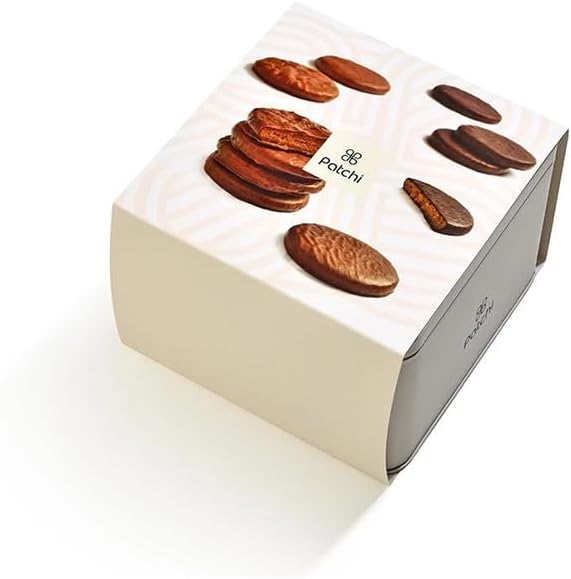 Box of 24 Pieces Les Cookies | Dark Chocolate, Lemon & Praline Cookies Dipped in Milk Chocolate | Luxury Chocolate Treats with Hazelnuts | Ideal Gift