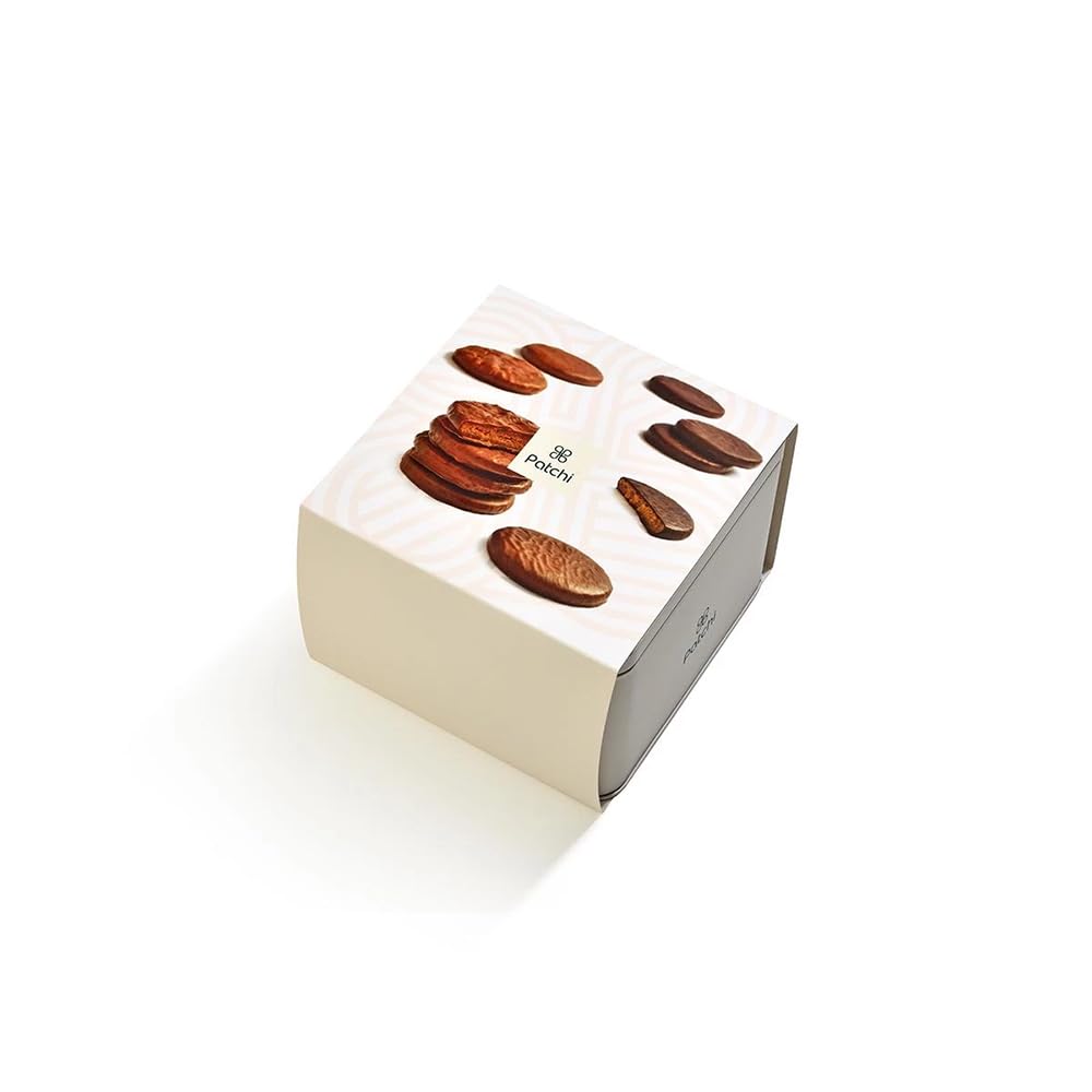 Box of 24 Pieces Les Cookies | Dark Chocolate, Lemon & Praline Cookies Dipped in Milk Chocolate | Luxury Chocolate Treats with Hazelnuts | Ideal Gift