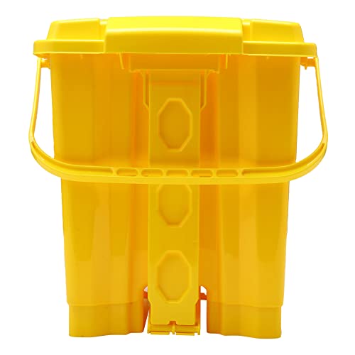 Image of Plastic Bio Medical Pedal Garbage Waste Dustbin 16 LTR (YELLOW)