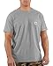 Carhartt Men's Force Relaxed Fit Midweight Short Sleeve Pocket T-Shirt (100410 Prev. Delmont), Heather Gray, Large