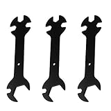 3 Stück 3D Drucker Teile Werkzeug DIY Schraubenschlüssel 5 IN 1 Schrauben Schlüssel Bleiben 5,7 mm bis 20,2mm Flachschlüssel Zubehör für E3D MK8 MK10 Düse 3D-Drucker V6 Extruder Düsenheizblock Schwarz