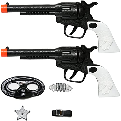 Uncommon 1 Toy Cowboy Gun Pistol Plastic Wild WEST Play Set - Badge Belt and Holster MoralesTrends