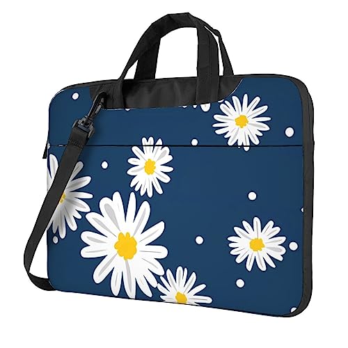 Housse ordinateur étanche DEHIWI marguerites pour protéger votre PC de la pluie en ville