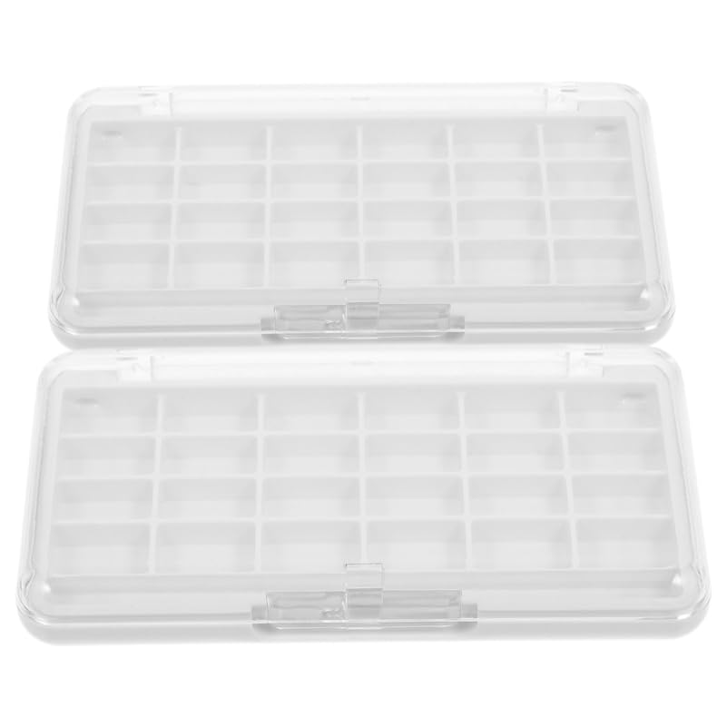 Palette de rouge à lèvres vide FOMIYES 2 pièces boîte maquillage transparente portable