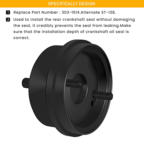 6.7L Power Stroke Rear Crankshaft Seal Installer Tool 303-1514 Alt St-138 For 2011-2021 Ford Super Duty F-250 F-350 F-450 F-550 F-650 F-750 #TOP2