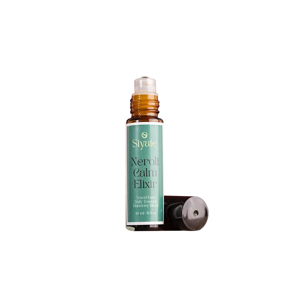Neroli Calm Elixir – Long-Lasting, Moisturizing Natural Perfume Roll-On, Alcohol-Free & Travel-Friendly Fragrance with Squalene, Jojoba, & Coconut Oil – Ideal for Calming & Reducing Stress