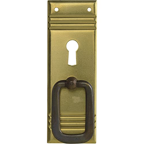 Schorgöhfer & Frehe Furniture Handle Country House Style LA 59 mm, Large Folding Handle with Keyhole