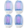 Bug Zapper Indoor, Fruit Fly Trap for Indoors, Gnat Traps, Plug in Electronic Mosquitoes Killer Mosquito Zapper with Blue Lights for Living Room, Home, Kitchen, Bedroom, Baby Room, Office(4 Packs)