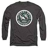 Slippery Rock University Official Plaid Badge Unisex Adult Long-Sleeve T Shirt,Charcoal, X-Large