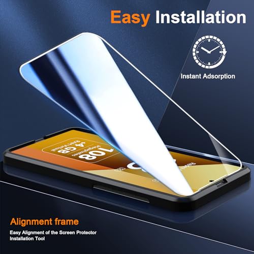 Aerku 2 Piezas Protector de Pantalla para Xiaomi Redmi Note 13 5G con 2 Piezas Protector de Lente de Cámara, 0.33MM HD 9H Ultra Resistente Cristal Templado Vidrio Templado para Redmi Note 13 5G - imagen 7