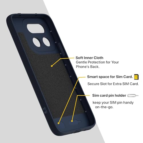 Image of Shockproof Case Compatible with Realme 16 Pro Plus 5G | Full Camera Protection | TPU Flexible Back Cover for Realme 16 Pro Plus 5G (Steel Blue)