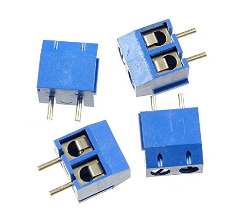 Samidea 60Pcs 2P 5.08Mm Spacing Pcb Mount Screw Terminal Blocks Socket Strips For Arduino,Blue 300V/16A #TOP1
