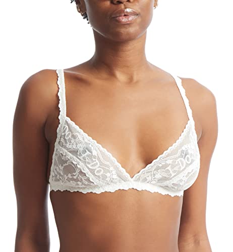 Bralette triangle Hanky Panky en dentelle scintillante ivoire pour mariée raffinée