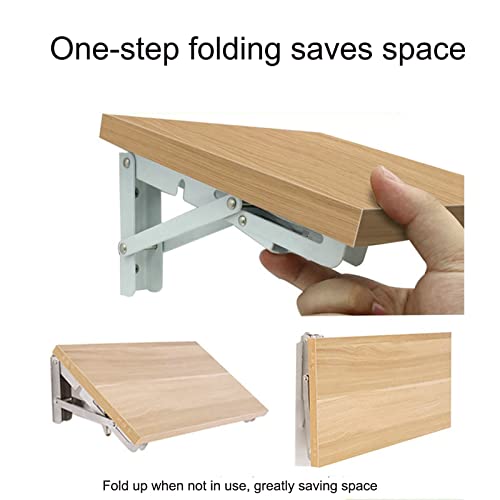 Support d'étagère pliable mural idéal pour table de banc bricolage et balcon compact