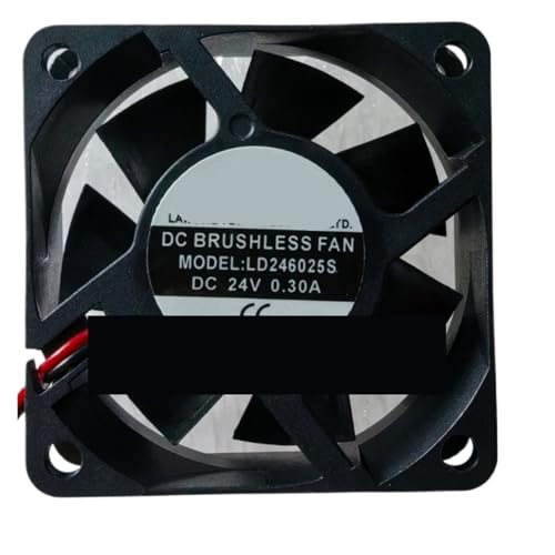 Ventilador de refrigeración para servidor LD246025S de 24V CC con conexión de 2 cables 2