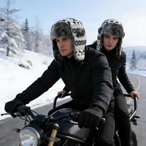 Bonnet chauffant USB ushanka contre le vent glacial pour cycliste et marcheur - 6