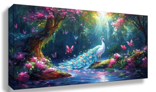 Diamond Painting Paon Forêt 5D pour Adulte - Kit Loisirs Créatifs XL 100x200cm