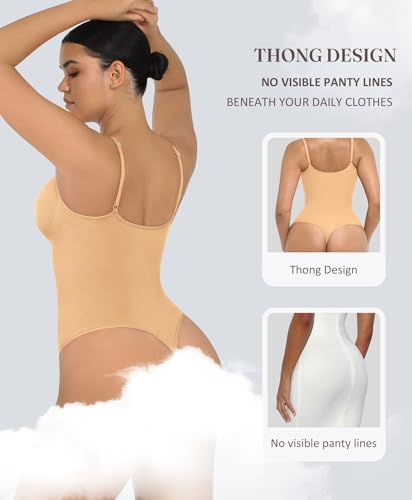 Image of FeelinGirl Shapewear Bodysuit Tummy Control for Women Seamless Body Shaper