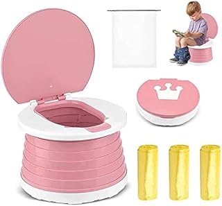 portable potty，foldable potty seat for toddler travel，Toddlers Training Toilet Seat Emergency Toilet,portable potty for toddler travel for Car, Camping, Outdoor, indoor