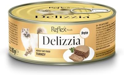 Reflex Plus Delizzia Kıyılmış Hindi Etli Yetişkin Kedi Maması 85 gram — Amazon ürün görseli