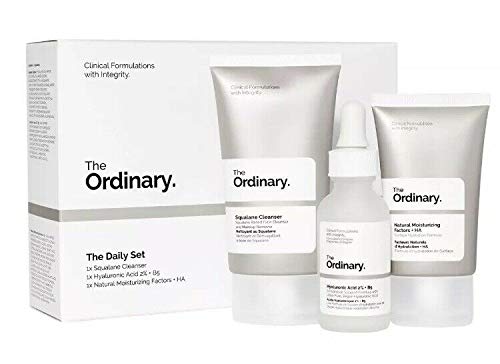 The Ordinary The Daily Set (3 Pcs: The Ordinary Squalane Cleanser - The Ordinary Hyaluronic Acid 2% + B5 - The Ordinary Natural Moisturizing Factors + HA)