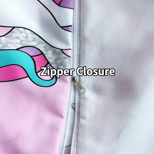 Housse de couette licorne papillon 200x200, le cadeau d'anniversaire idéal - 4