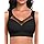 Ganado Sujetador sin Aros Mujer Sujetadores Encaje con Relleno Push up Deportivo Bralette Comodos, Negro, M