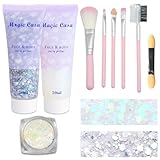 Einfach aufzubringen und zu reinigen: Dieses Festival glitzer gesicht ist eine Kombination aus Glitter + Gel, was bedeutet, dass es ohne Klebstoff direkt auf den Körper aufgetragen werden kann. Sie können das festival zubehör glitter überall auftragen, wo Sie dekorieren möchten, und es kann mit Wasser oder Seife entfernt werden