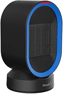 KLOUDIC Ceramic Space Heater, Portable Desk Heater Small Electric Heater, 2 Modes, 2s
