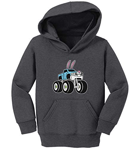 Bunny Monster Truck - Rabbit Ears Toddler/Youth Fleece Hoodie2