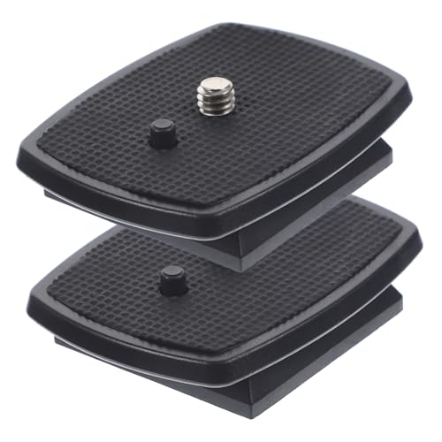 PEPLAYTAL 2 Piezas Placa Liberación Rápida Trípode Resistente Antideslizante Duradera para Cámara Compatible