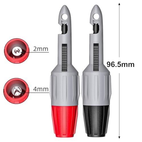 Image of 2pcs Wire Piercing Probe Kit, Insulation Puncture Wire Probe Piercing Clip Test Probe Tool for Multimeter Equipment Home Appliance Repair Electricity Meter Testing (Gray, 2mm)