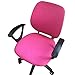 ZUQ Fundas para sillas Oficina, Estilo Moderno Cubierta Giratoria, Funda Protectora para Silla de Ordenador Funda Elevable Funda para Asiento Funda Trasera Independientes Rosa Roja