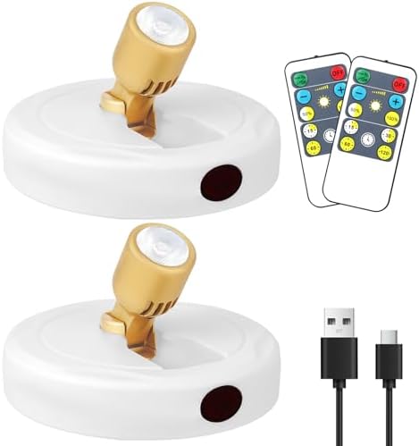 Rechargeable Spotlight, Battery Operated Picture Lights with Remote