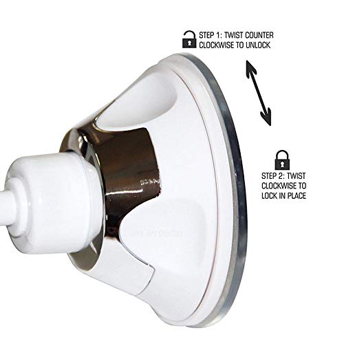 Starall Fogless Makeup Mirror with Holder Suction Cup 360 Rotation Shower Shave Mirrors