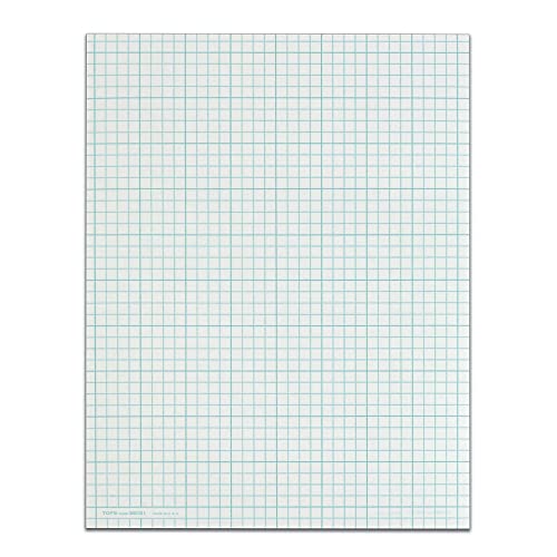 TOPS Bloco de seção transversal, 1 bloco, 4 quadrados/polegada, régua quadriculada, tamanho carta, b