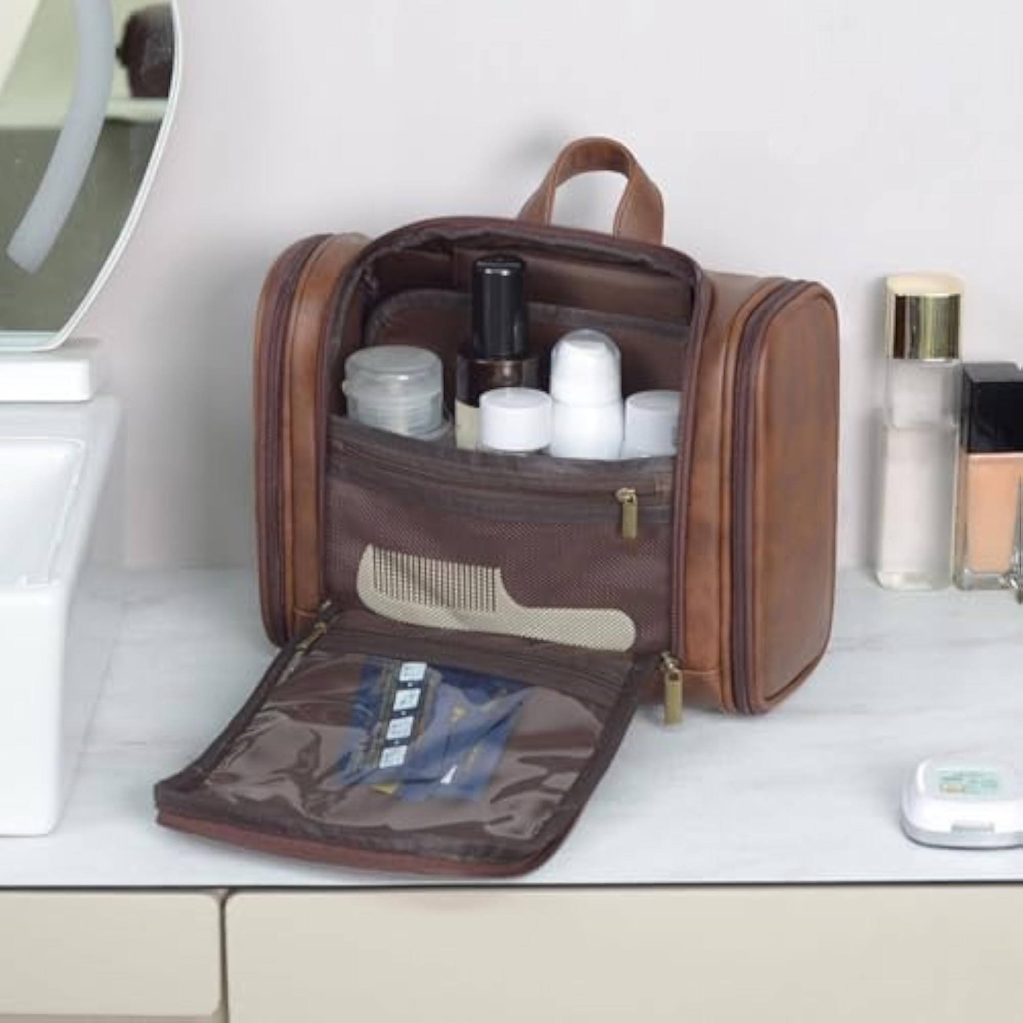 Toiletry Bag with Hook, Makeup Box for Storage