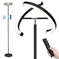 FIMEI Split Floor Lamp Modern LED Rotatable Floor Lamp, Eye-Protection Reading Standing Lamp with Stepless Dimming and 3000K-6000K Color, Separately Rotatable Design, Black