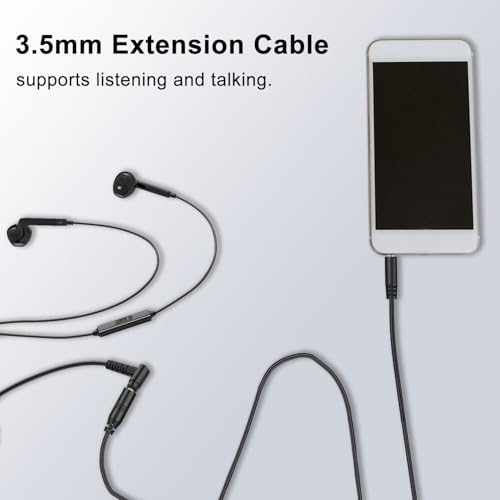 Cable Extensor de Auriculares 3.5mm TRRS Macho a Hembra 1.5m miniatura 6