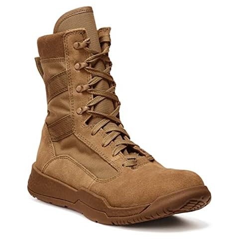 B Belleville Arm Your Feet TR501 8 Inch AMRAP Athletic Training and Tactical Boots for Men, Coyote - 11 W Cover