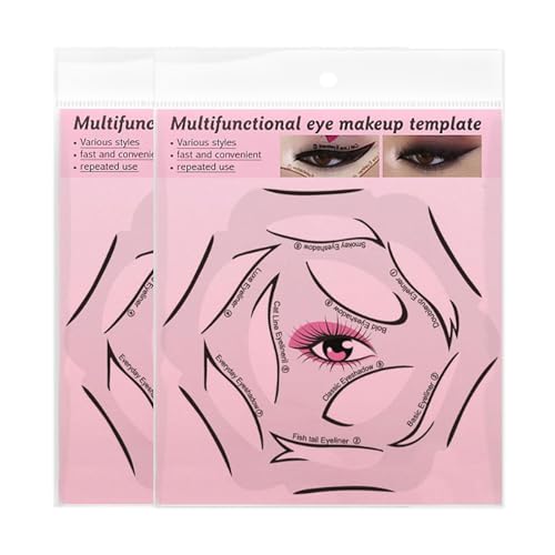 Set 2 plantillas reutilizables para delineador de ojos miniatura 1