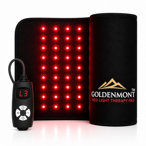 Image of Red Light Therapy Pad for Body, 660nm Red & 850nm Near Infrared Light Therapy Device for Muscle Recovery, Pain Relief Support, Wellness & Skin Care