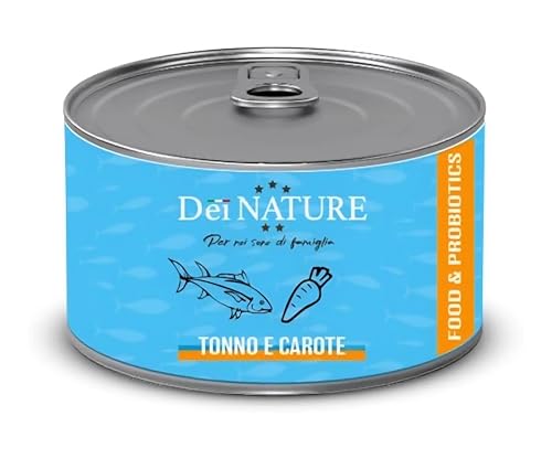 Dei NATURE Thunfisch und Karotten, natürliches Nassfutter für Hunde, 24 Dosen à 85 g, hohe Verdaulichkeit, geeignet für empfindliche Hunde