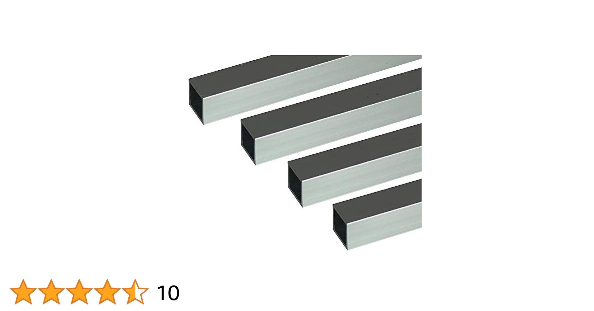 Amazon | 安田 アルミ角パイプ 1m 1.2x12x12mm シルバー 4本組 | 棒