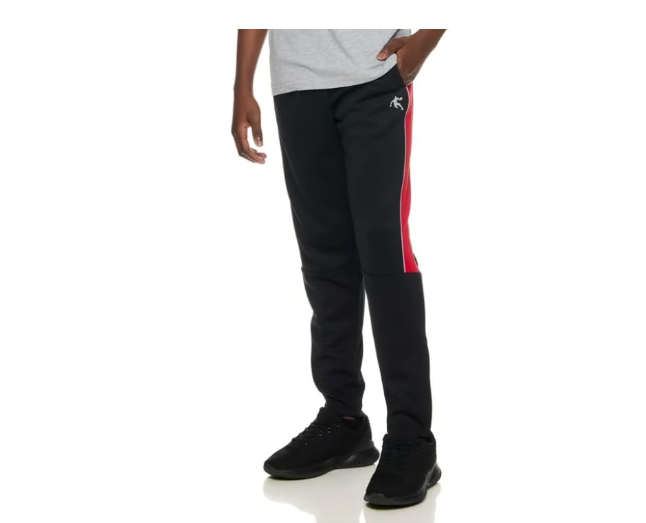 AND1 Boys Double Jogger (US, Alpha, Small, Regular, Black/Red)2