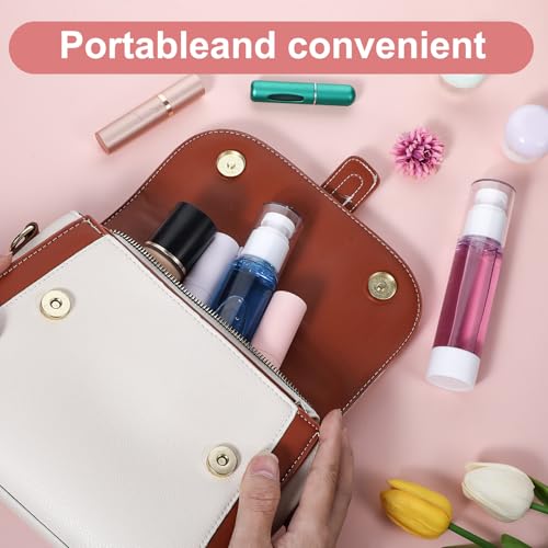 28 Pack Airless Pump Bottles 1.7 oz Travel Size Pump Bottle Lotion Container Refillable Cosmetic Pump Dispensers for Foundation Moisturizer Shampoo Toiletry4