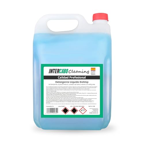 Detergente Líquido Lavadora Universal 5L • Uso Profesional para Lavado a Mano o a Máquina • Limpieza Profunda con Blanqueantes Ópticos • Apto para Todo Tipo de Ropa y Colores • Alta Eficacia