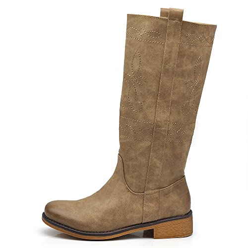 IF Fashion Scarpe Stivali da Donna Al Polpaccio Biker Motociclista