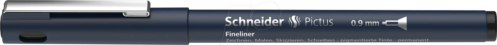 Schneider Pictus Fineliner 0.9 - Black / Single